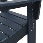 vidaXL Mobilier de jardin lounge 3 Pièces Bleu marine 38 x 38 x 46 cm