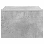 vidaXL Bureau mural Gris béton 80 x 45 x 30 cm Bois d'ingénierie