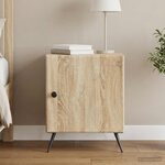 vidaXL Cabinet de chevet Chêne Sonoma 43 x 34 5 x 50 cm