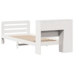 vidaXL Cadre de lit sans matelas blanc 90x200 cm bois de pin massif