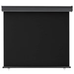 vidaXL Auvent latéral de balcon 125x250 cm noir