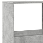 vidaXL Bibliothèque gris béton 100x33x175 cm bois d'ingénierie