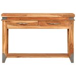 vidaXL Table console 110x34x74 cm Bois d'acacia massif