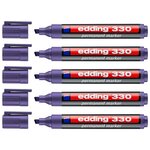 Marqueur Permanent 330 Violet Pointe Biseautée 1-5 mm x 5 EDDING