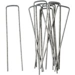 Nature Bâche de contrôle de mauvaises herbes avec chevilles 2x5 m Noir