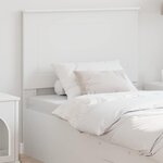 vidaXL Tête de lit Blanc 100 cm Bois d'ingénierie