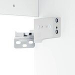 vidaXL Meuble de Salle de Bain In-between Blanc 30 x 35 x 50 cm