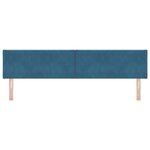 vidaXL Tête de Lit LED Bleue Sombre Pack de 2 Bleu sombre