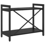 vidaXL Étagère Chêne noir 60 x 30 x 50 cm Bois d'ingénierie