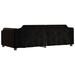 vidaXL Lit de repos sans matelas noir 90x190 cm tissu