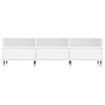 vidaXL Meuble TV blanc 150x30x44 5 cm bois d'ingénierie