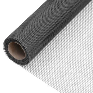 vidaXL Écran en treillis Fibre de verre 112x1000 cm Noir