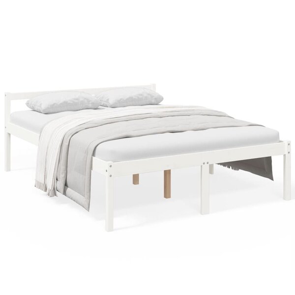 vidaXL Lit pour personne âgée sans matelas 150x200 cm bois pin massif