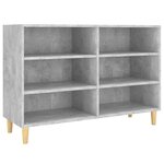 vidaXL Buffet gris béton 103 5x35x70 cm bois d'ingénierie