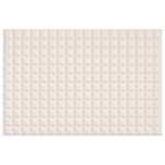 vidaXL Couverture lestée Crème clair 122x183 cm 9 kg Tissu
