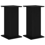 vidaXL Support de Plante 2 pc Noir 30 5 x 30 x 60 5 cm