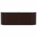 vidaXL Jardinière surélevée Marron 240 x 80 x 81 cm Acier