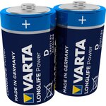 blister de 2 Piles alcalines LONGLIFE Power Mono (D/LR20) 1 5V VARTA