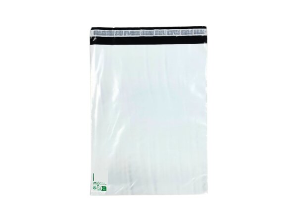 Lot de 50 pochettes plastiques n°4 eco - 60microns - 320x410+50mm