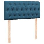 vidaXL Sommier à lattes de lit avec matelas bleu 100x200 cm