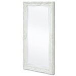 vidaXL Miroir mural style baroque 100x50 cm blanc