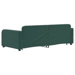 vidaXL Lit de jour avec lit gigogne vert foncé 90x200 cm velours