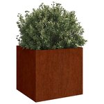 vidaXL Jardinières 2 Pièces 32x30x29 cm acier corten