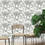 Dutch wallcoverings papier peint kidatu gris et blanc