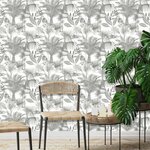 DUTCH WALLCOVERINGS Papier peint Kidatu Gris et blanc