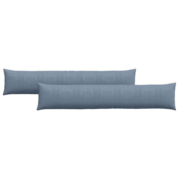 vidaXL Coussins de canapé 2 Pièces Bleu 200 x 40 cm