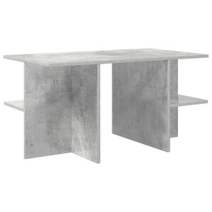 vidaXL Table basse Gris béton 87 x 50 x 45 cm Bois d’ingénierie