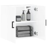 vidaXL Armoire murale Blanc brillant 60x31x60 cm Bois d'ingénierie