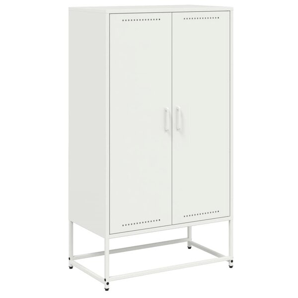 vidaXL Buffet haut rose 68 5x38 5x123 5 cm acier