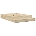 vidaXL Cadre de lit Sonoma Oak 140x200 cm