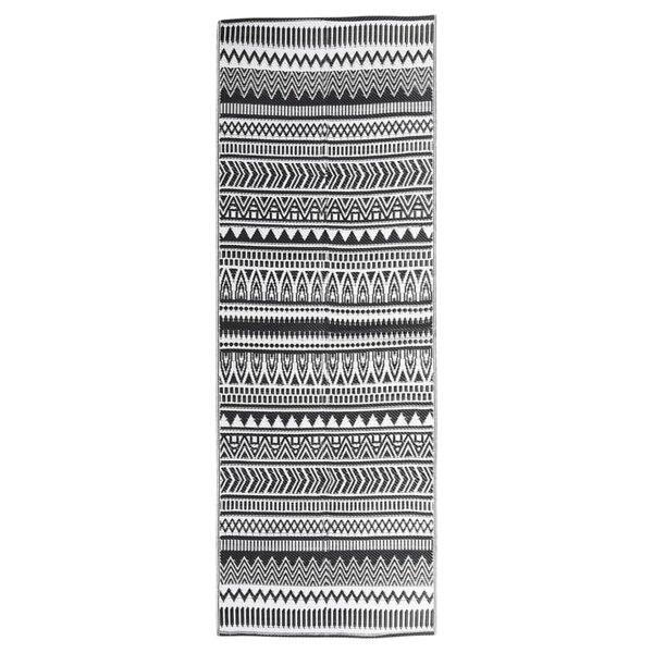 vidaXL Tapis d'extérieur ARAKIL Noir 80x250 cm PP