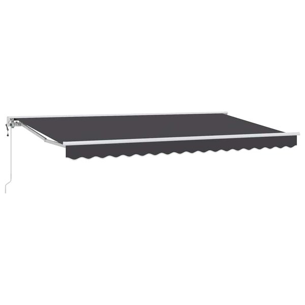 vidaXL Auvent Rétractable Anthracite 400x200 cm tissu