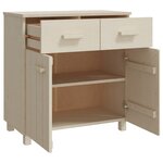 vidaXL Buffet HAMAR Marron miel 79x40x80 cm Bois massif de pin