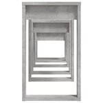 vidaXL Tables gigognes 3 Pièces Gris béton Bois d'ingénierie