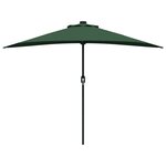 vidaXL Parasol de jardin demi en alu - Vert  294 cm