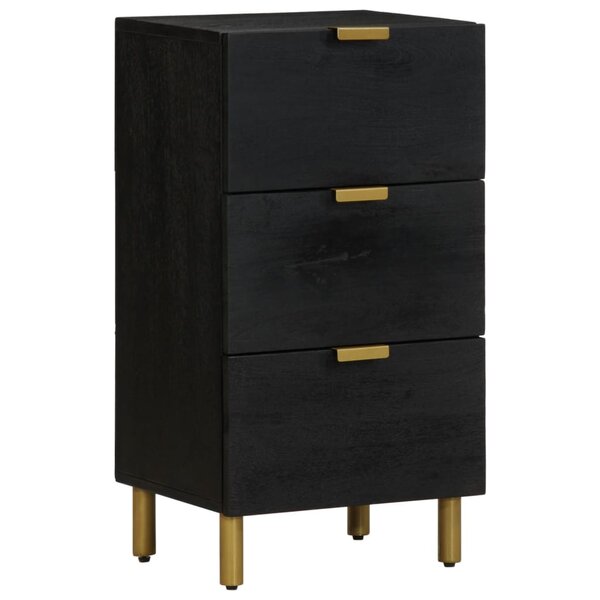 vidaXL Buffet noir 40x33x75 cm bois d'ingénierie