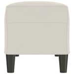 vidaXL Banc Crème 100x35x41 cm Velours