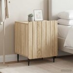 vidaXL Cabinet de chevet 2 Pièces Chêne Sonoma 43 x 34 5 x 52 cm
