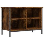 vidaXL Armoire à chaussures chêne fumé 69x35x50 cm bois d'ingénierie
