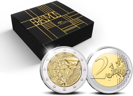 Pièce de monnaie 2 euro commémorative Pays-Bas 2022 BE - Programme Erasmus