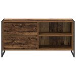 vidaXL Meuble TV Bois Ancien 100 x 36 x 49 5 cm Bois d'ingénierie