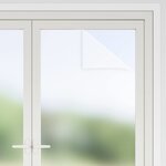 vidaXL Films pour fenêtre dépoli blanc PVC