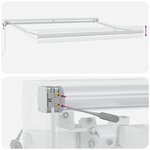 Auvent rétractable automatique vidaXL blanc 300x250 cm