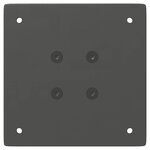 vidaXL Pieds de table basse 4 pièces Anthracite 42 cm Acier
