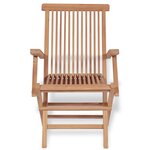 vidaXL Ensemble à manger de jardin 5 Pièces Bois de teck massif