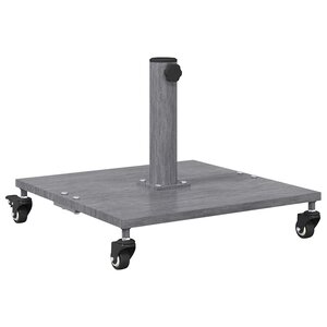 vidaXL Pied de parasol Aspect Bois Gris Foncé 45 x 45 x 31 5 cm